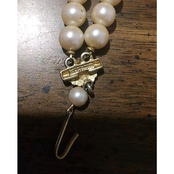 Richelieu Elegant Swarovski Rhinestone & Faux Pearl Signed Vintage Chocker - Picture 5 of 7